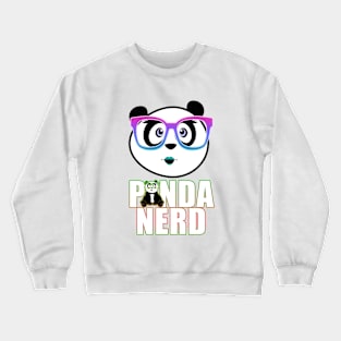 Panda Nerd - Rainbow Crewneck Sweatshirt